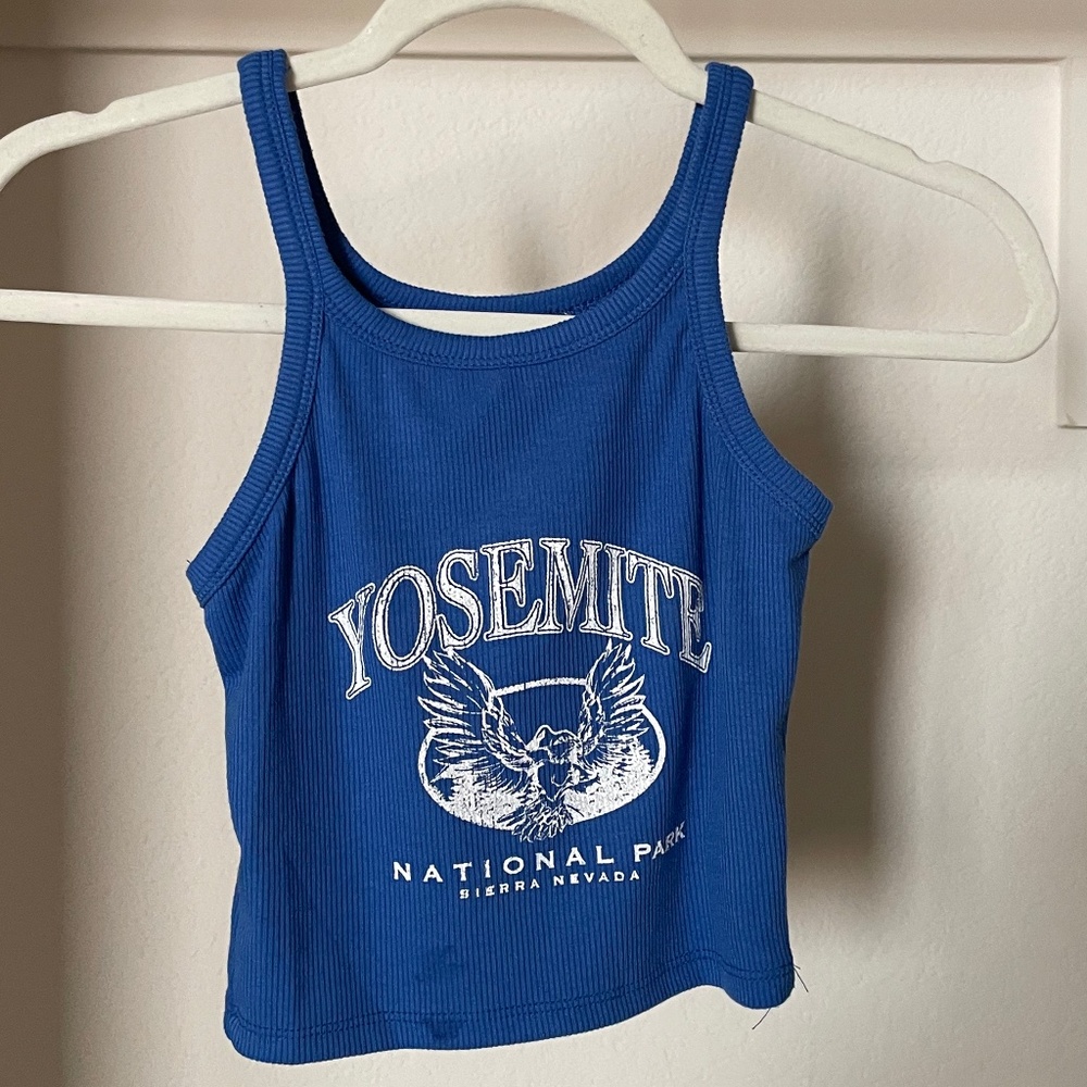 Princess Polly: Blue Yosemite Tank Top